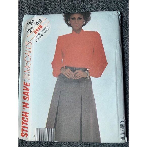 McCall's Misses Blouse Skirt Sewing Pattern sz 12-16 2118 - uncut - Picture 7 of 10